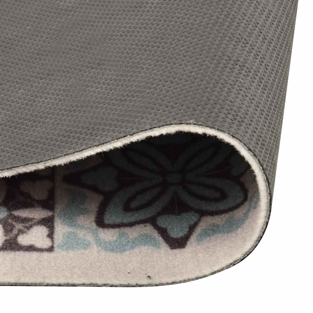 Tapis de cuisine lavable mosaïque multicolore 60x180 cm