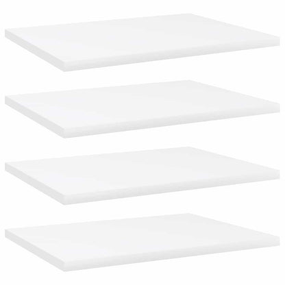 Bücherregal-Bretter 4 Stk. Weiß 40x30x1,5 cm Holzwerkstoff