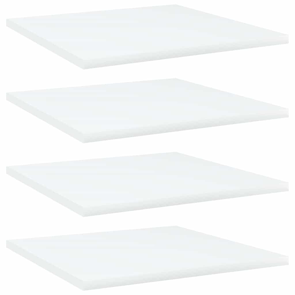 Bücherregal-Bretter 4 Stk. Weiß 40x40x1,5 cm Holzwerkstoff
