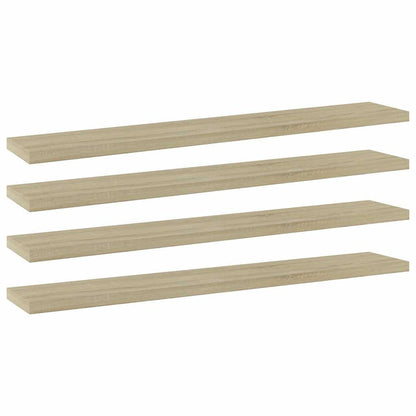 Bücherregal-Bretter 4 Stk. Sonoma-Eiche 60x10x1,5 cm