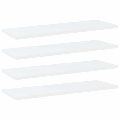 Bücherregal-Bretter 4 Stk. Weiß 60x20x1,5 cm Holzwerkstoff