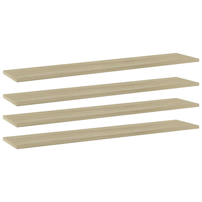 Bücherregal-Bretter 4 Stk. Sonoma-Eiche 100x20x1,5 cm