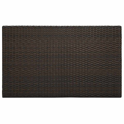 5-tlg. Garten-Bar-Set mit Armlehnen Poly Rattan Braun