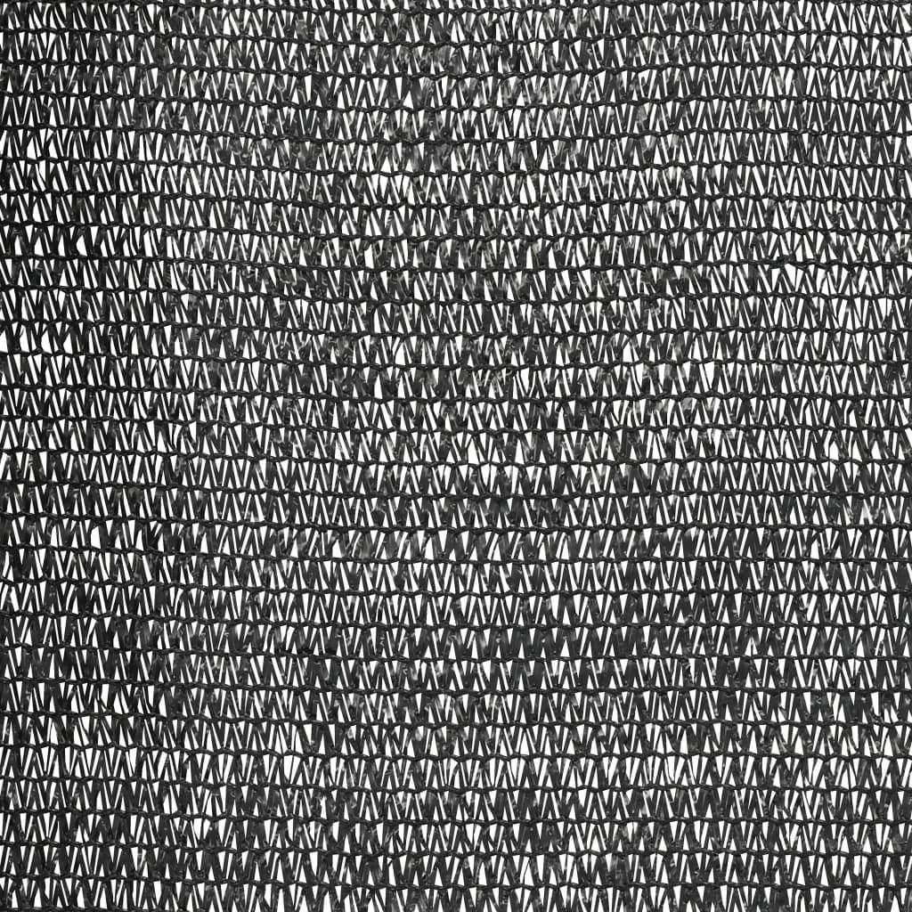 Zaunblende Schwarz 1,5x50 m HDPE 195 g/m²