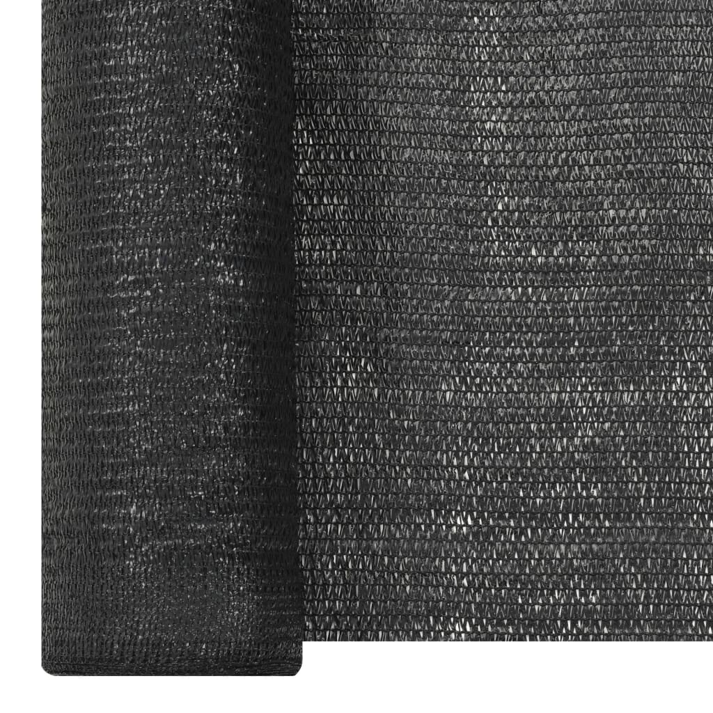 Zaunblende Schwarz 1,8x25 m HDPE 195 g/m²