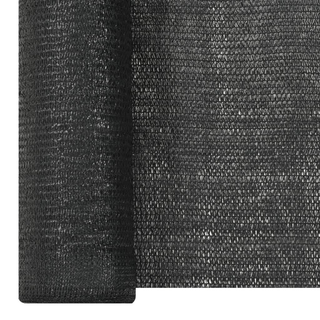Zaunblende Schwarz 1,8x50 m HDPE 195 g/m²