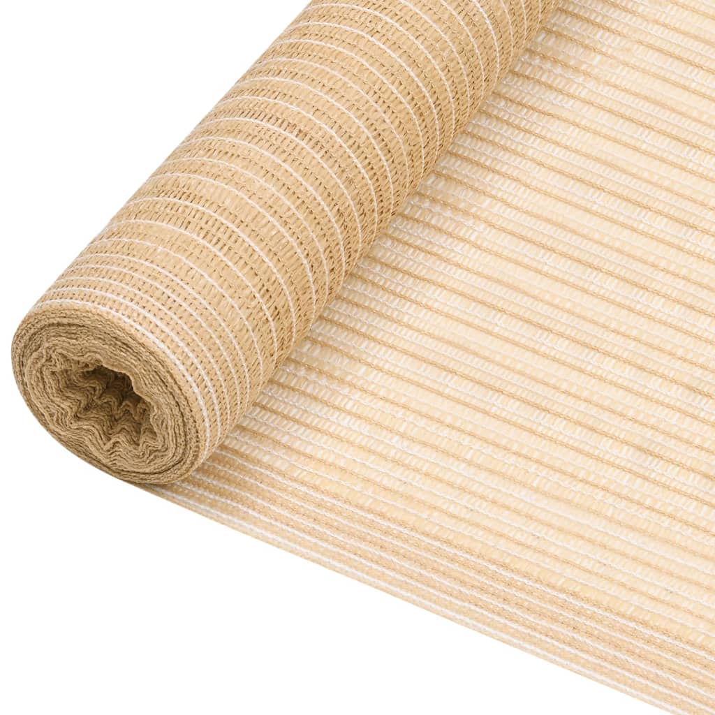 Zaunblende Beige 1,2x10 m HDPE 75 g/m²