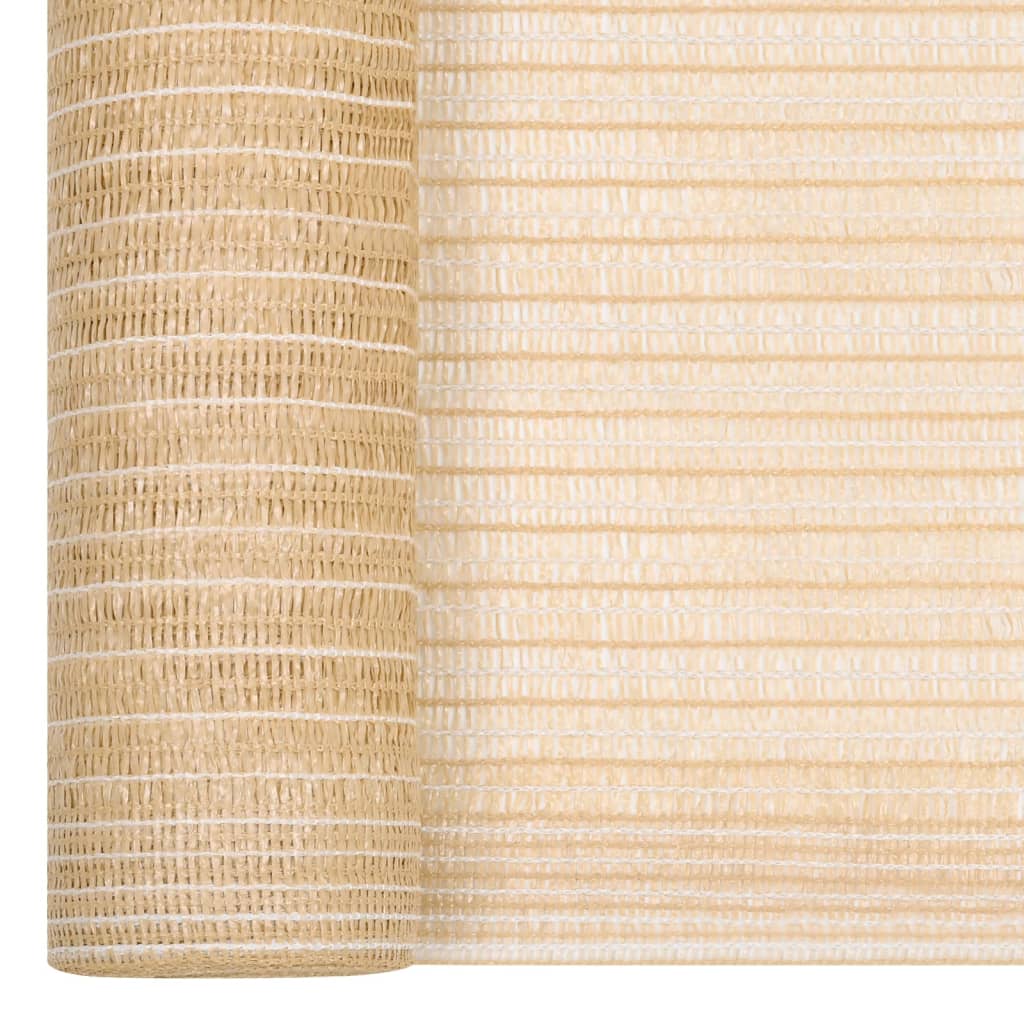 Zaunblende Beige 1,2x10 m HDPE 75 g/m²