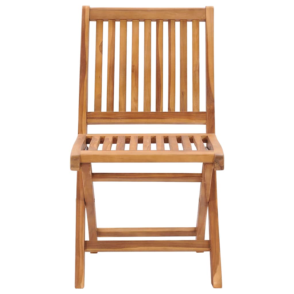 Klappstühle, 2 Stück, mit grünen Kissen, aus massivem Teakholz