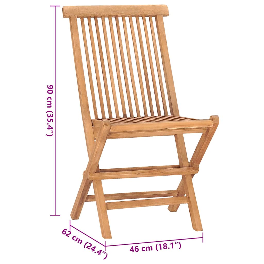 3-tlg. Garten-Essgruppe mit Kissen Klappbar Massivholz Teak