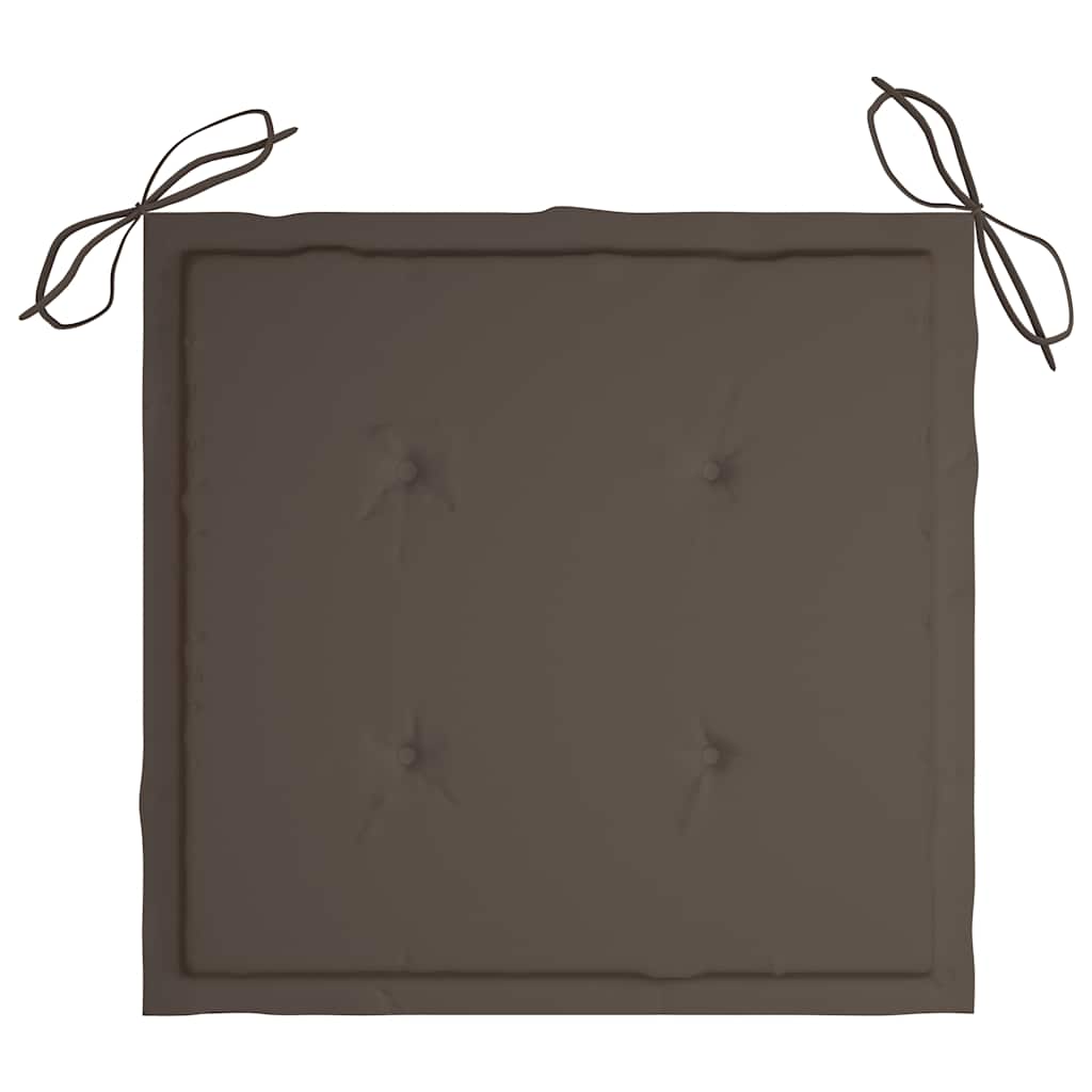Klappbare Gartenstühle 2 Stk. mit Kissen Bambus