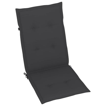 Verstellbare Klappstühle 2 Stk. mit Kissen Akazie Massivholz