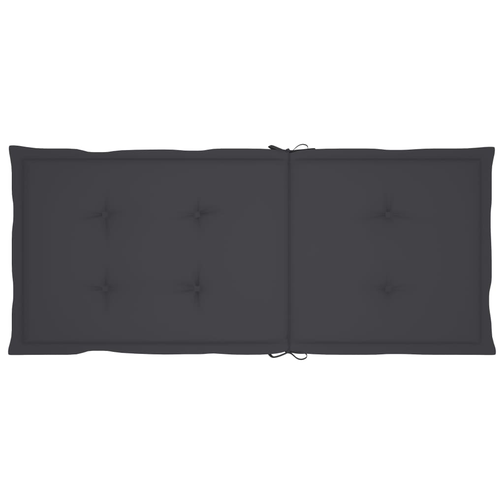 Klappstühle, 3er-Set mit Kissen, aus massivem Akazienholz
