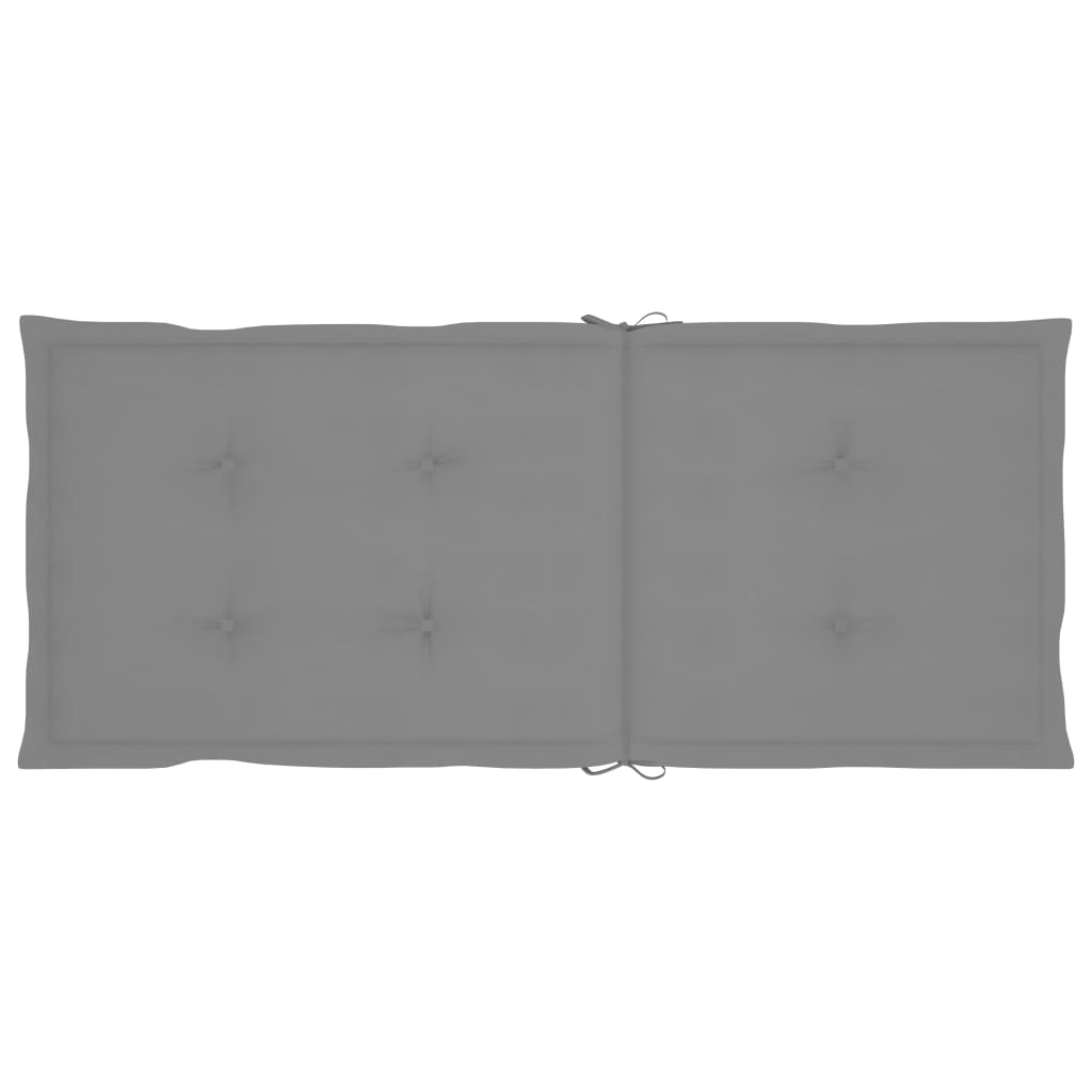 Klappstühle, 3er-Set mit Kissen, aus massivem Akazienholz