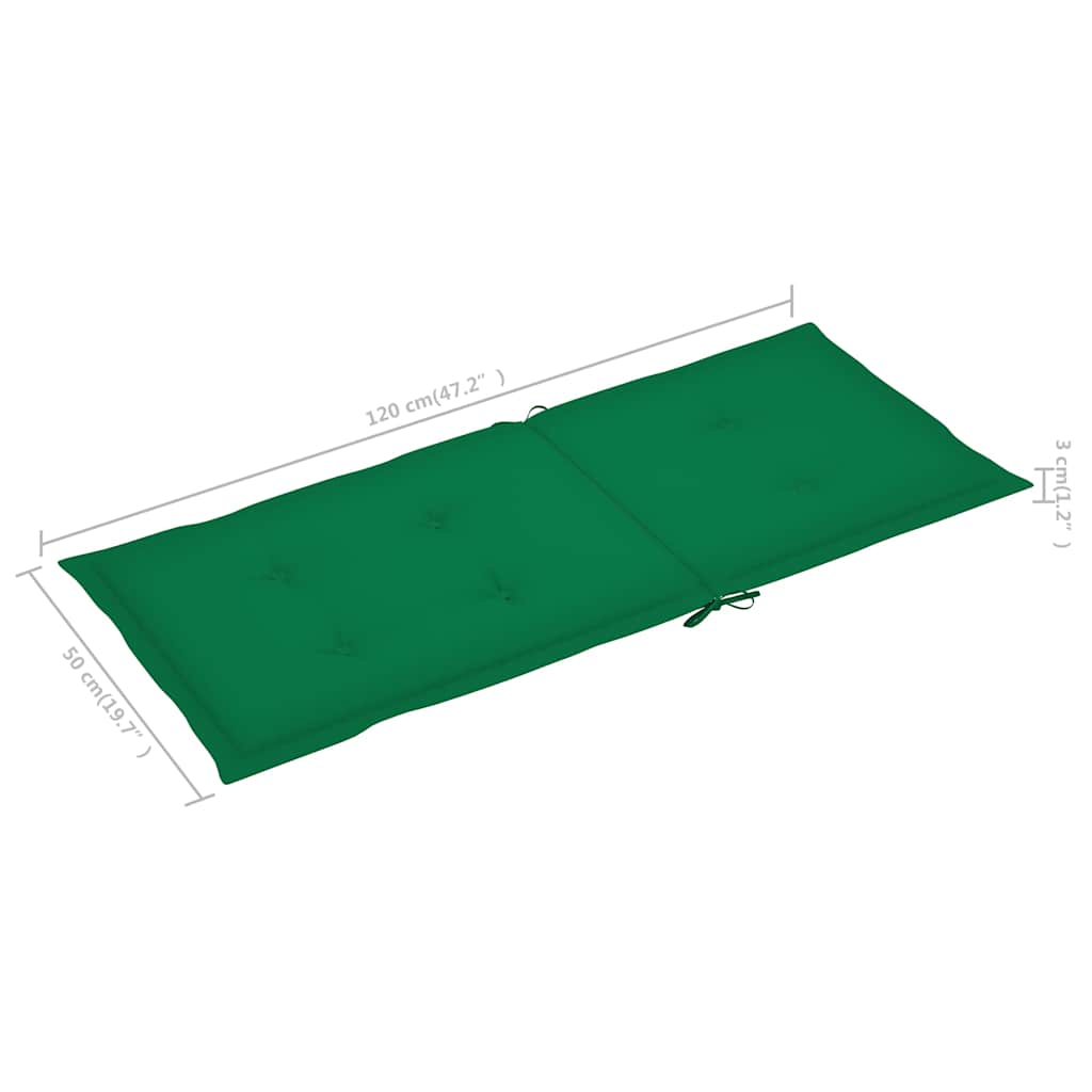 Klappstühle 3 Stk. mit Auflagen Massivholz Akazie