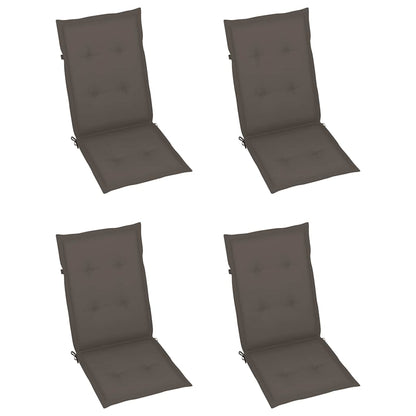 Klappstühle 3 Stk. mit Auflagen Massivholz Akazie