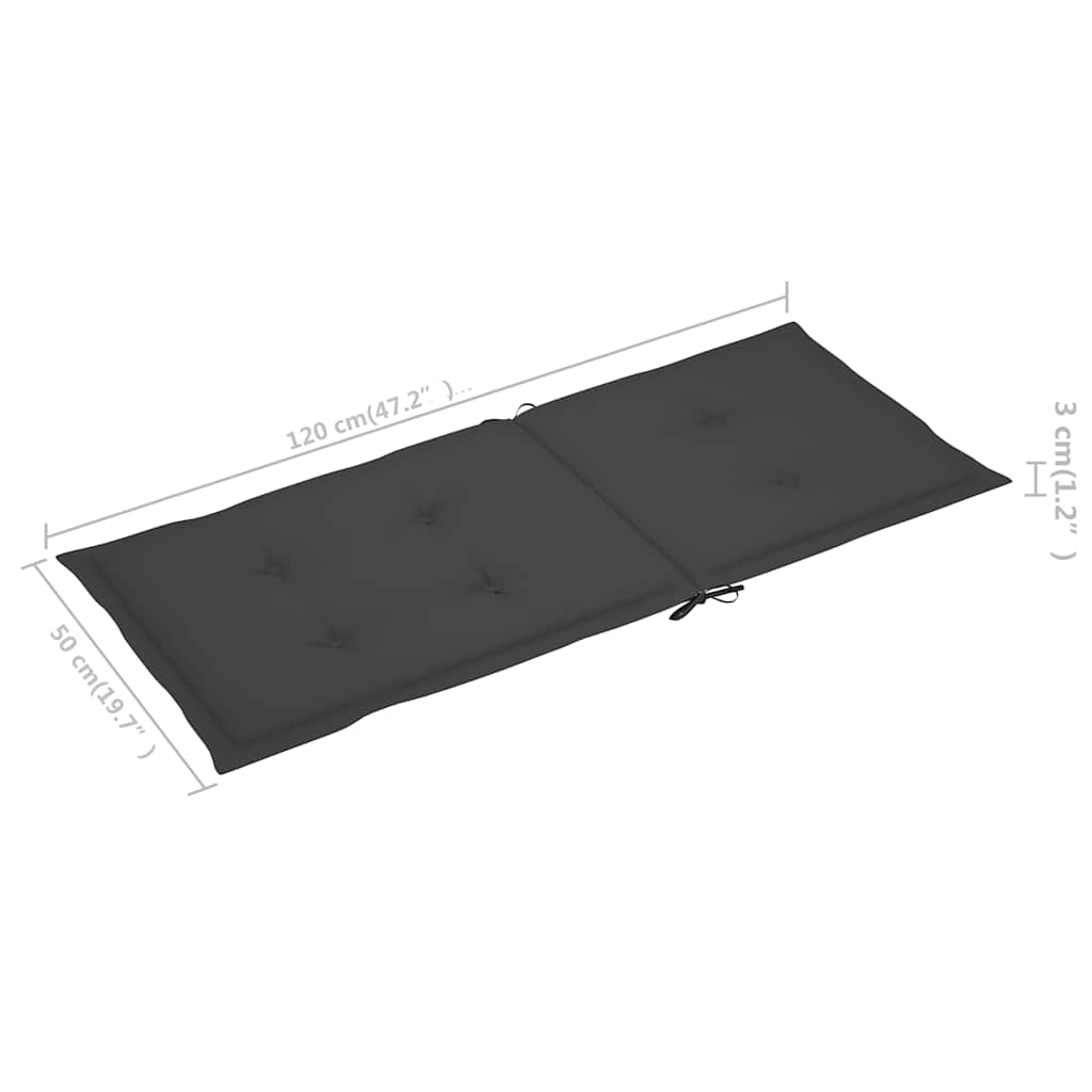 Klappstühle 6 Stk. mit Auflagen Massivholz Akazie
