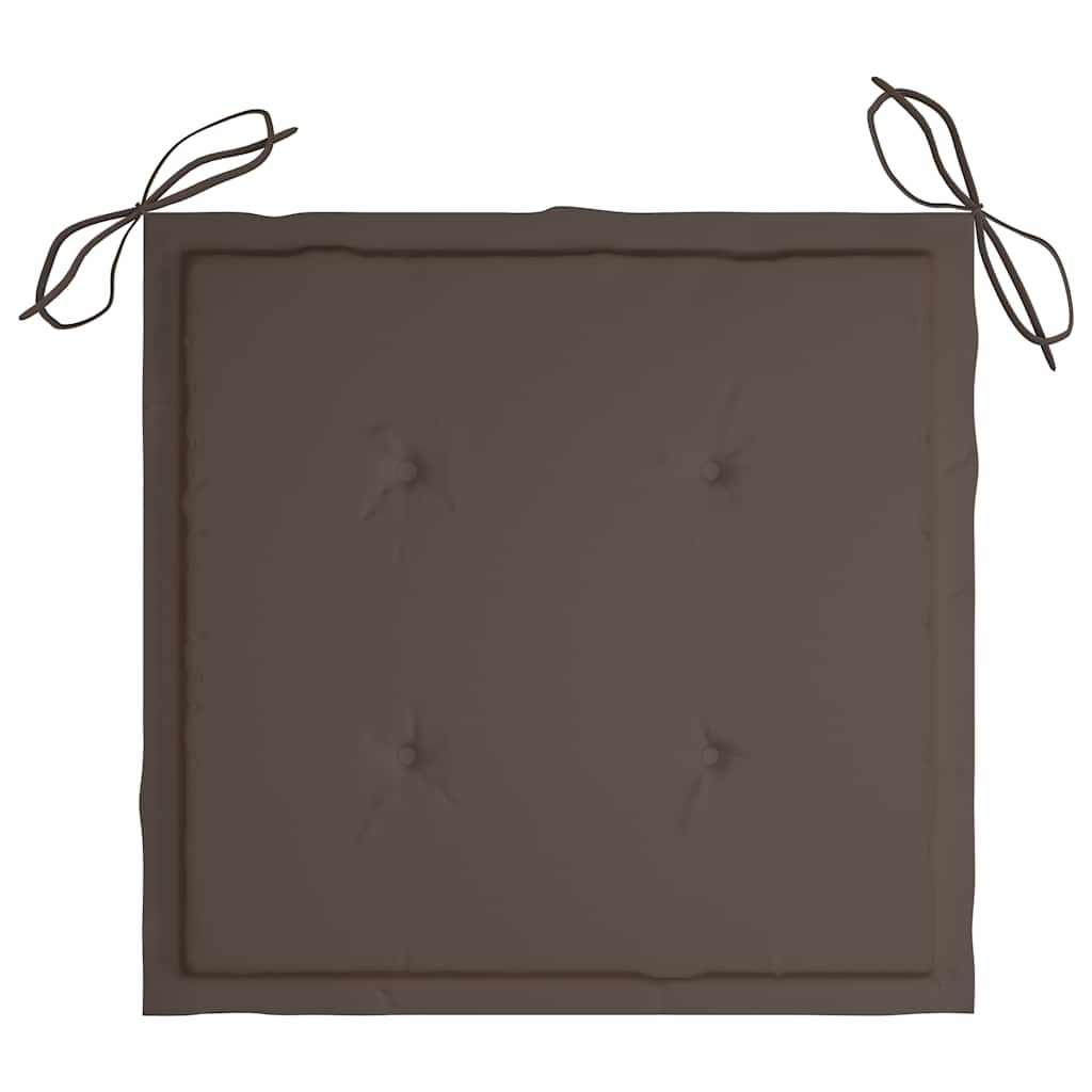 Garten-Essstühle 3 Stk. mit Kissen Massivholz Akazie