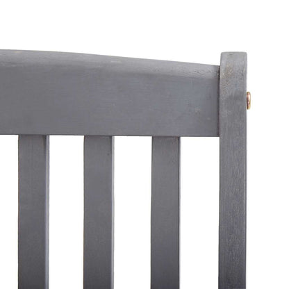 Klappstühle, 4 Stück, mit Kissen, aus massivem Akazienholz