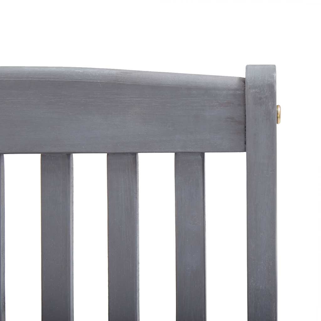 Klappstühle, 4 Stück, mit Kissen, aus massivem Akazienholz
