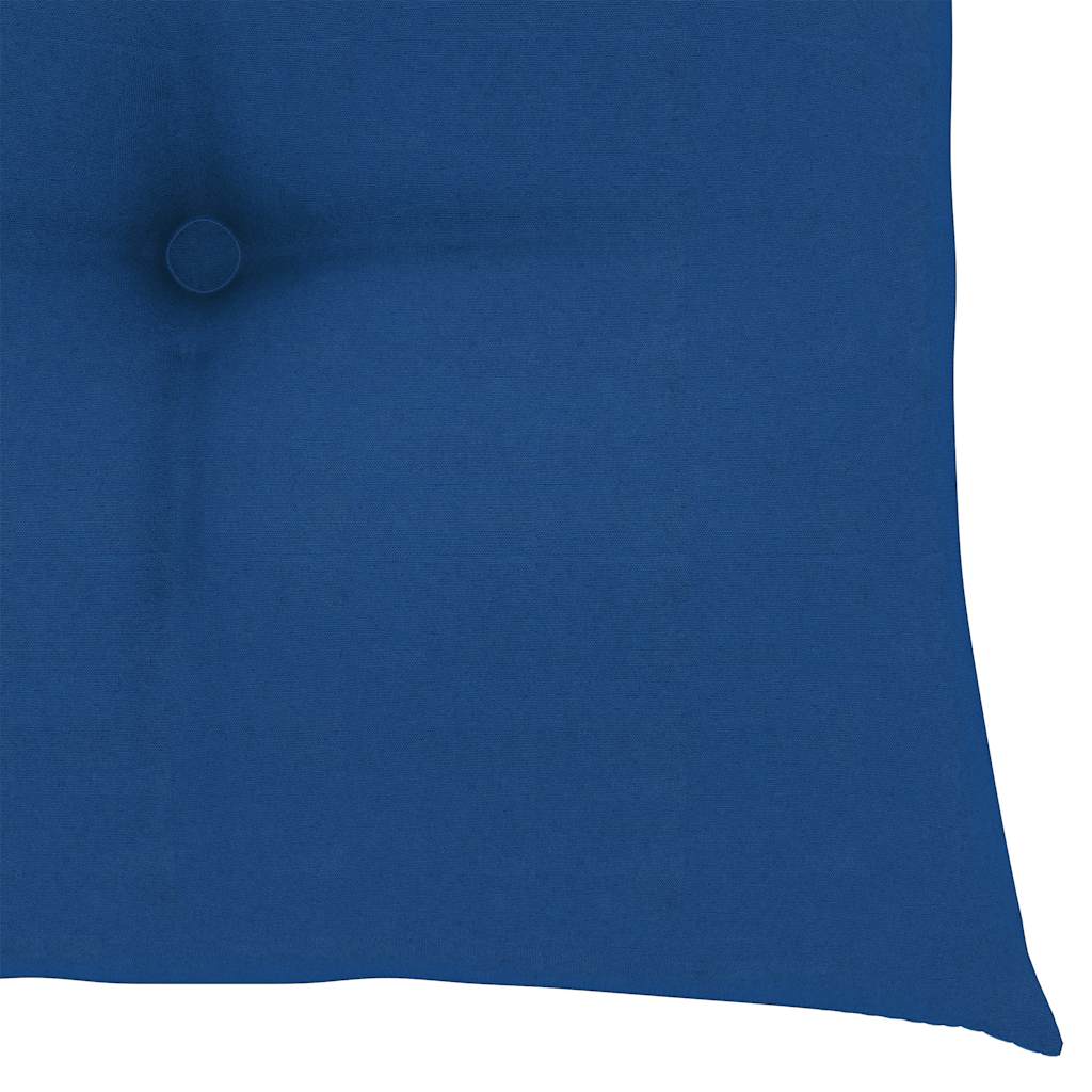 Klappstühle, 4 Stück, mit Kissen, aus massivem Akazienholz