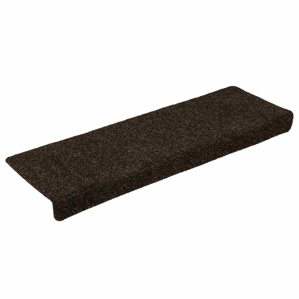Stufenmatten Selbstklebend 15 Stk. 65x21x4 cm Dunkelbraun