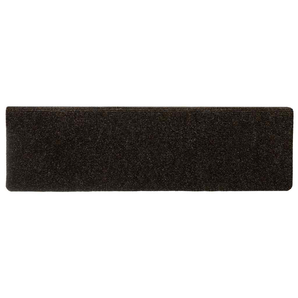 Stufenmatten Selbstklebend 15 Stk. 65x21x4 cm Dunkelbraun