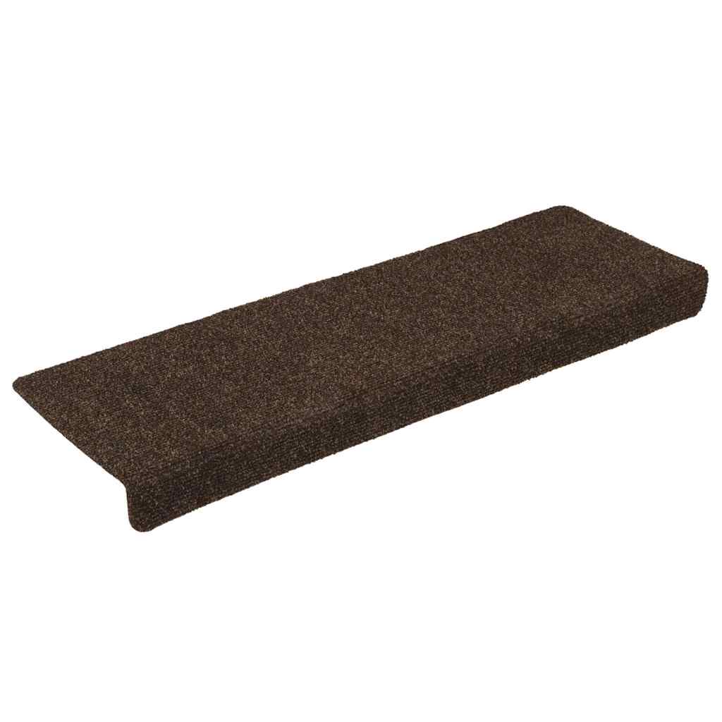 Stufenmatten Selbstklebend 15 Stk. 65x21x4 cm Braun