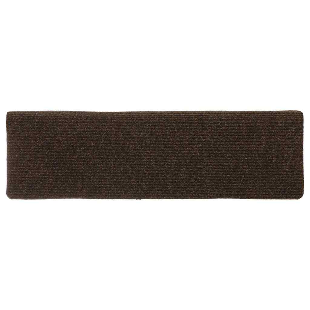 Stufenmatten Selbstklebend 15 Stk. 65x21x4 cm Braun