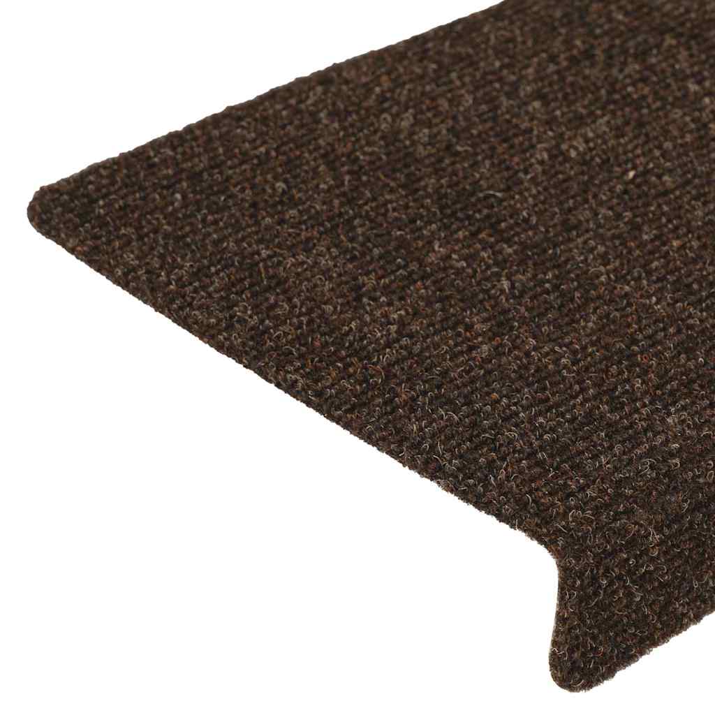Stufenmatten Selbstklebend 15 Stk. 65x21x4 cm Braun