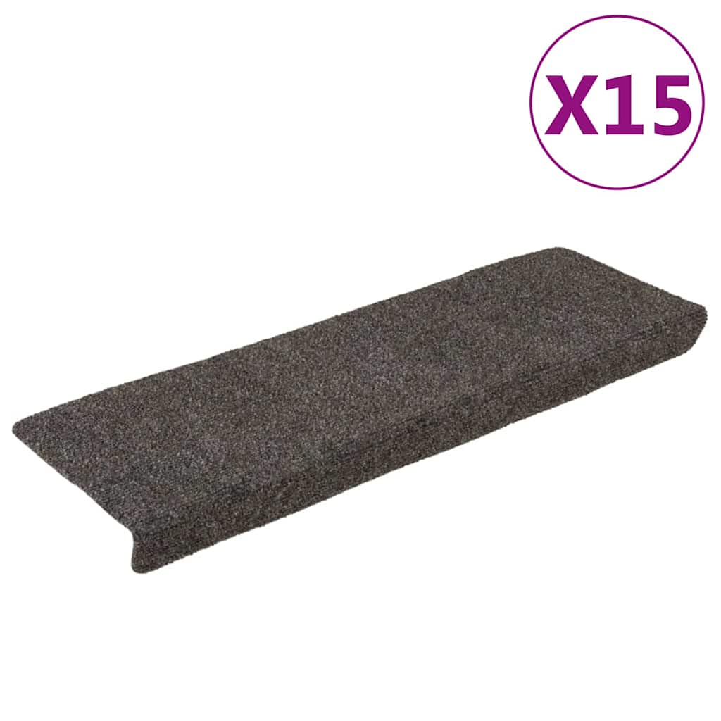 Stufenmatten Selbstklebend 15 Stk. 65x21x4 cm Anthrazit