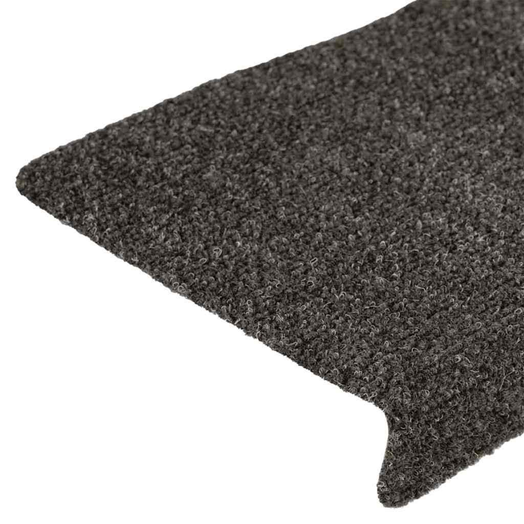 Stufenmatten Selbstklebend 15 Stk. 65x21x4 cm Anthrazit