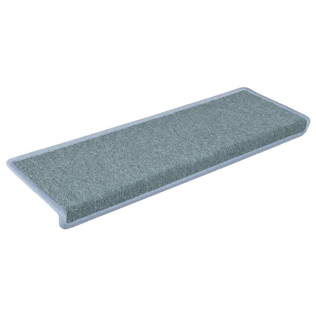 Stufenmatten 15 Stk. 65x21x4 cm Seeblau Rechteckiger Rand