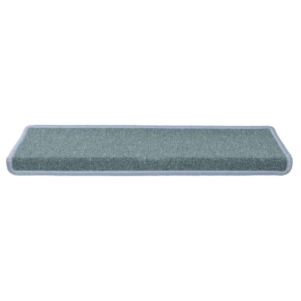 Stufenmatten 15 Stk. 65x21x4 cm Seeblau Rechteckiger Rand