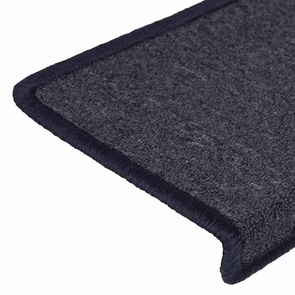 Stufenmatten 15 Stk. 65x21x4 cm Dunkelgrau und Blau