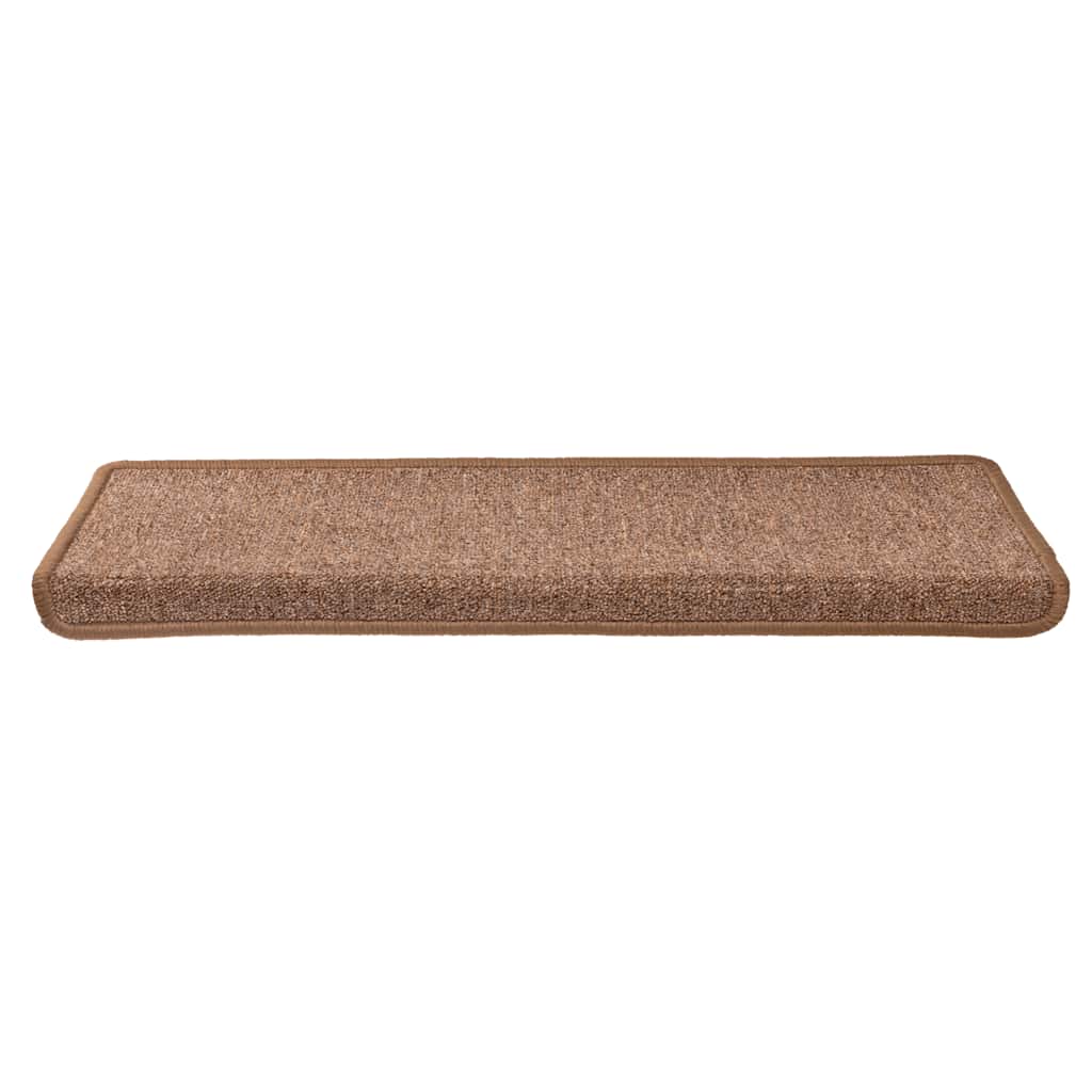Stufenmatten 15 Stk. 65x21x4 cm Braun Rechteckiger Rand