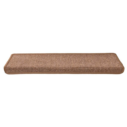 Stufenmatten 15 Stk. 65x21x4 cm Braun Rechteckiger Rand