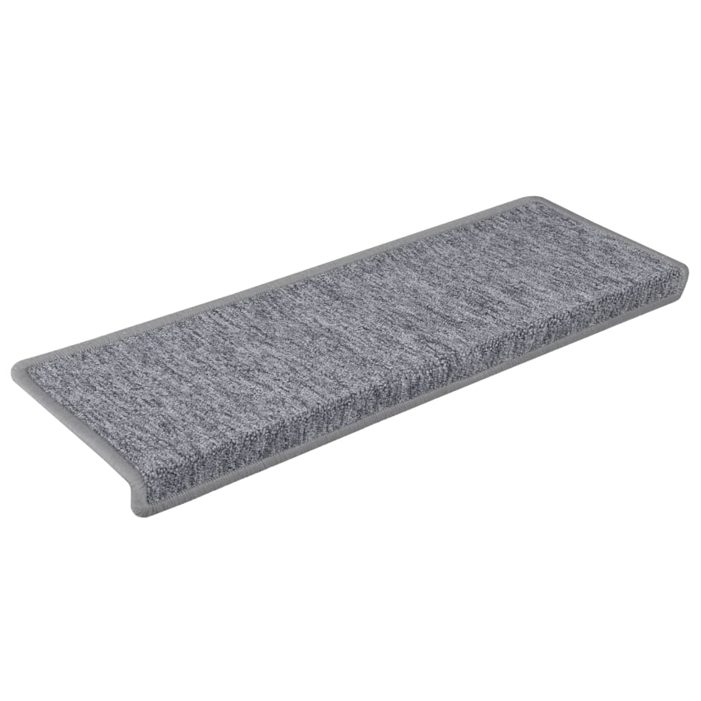 Stufenmatten 15 Stk. 65x21x4 cm Hellgrau Rechteckiger Rand