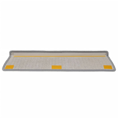 Stufenmatten 15 Stk. 65x21x4 cm Hellgrau Rechteckiger Rand
