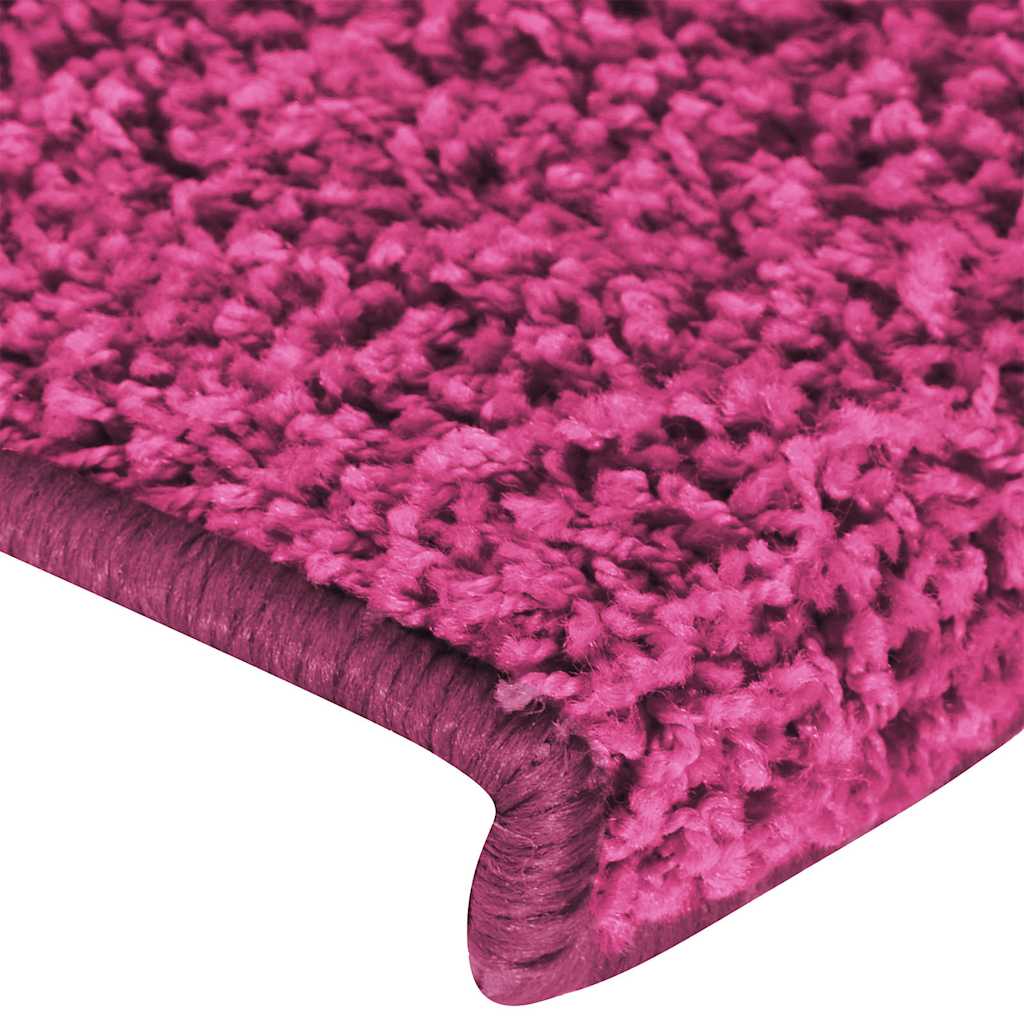 Stufenmatten 15 Stk. 65x21x4 cm Rosa Rechteckiger Rand