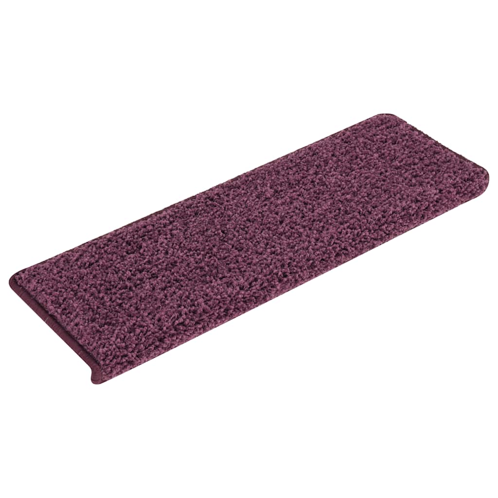 Stufenmatten 15 Stk. 65 x 21 x 4 cm Dunkelviolett Rechteckiger Rand