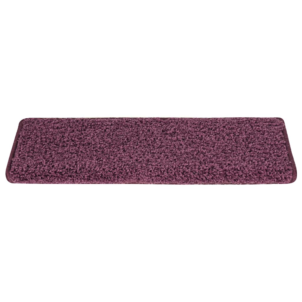 Stufenmatten 15 Stk. 65 x 21 x 4 cm Dunkelviolett Rechteckiger Rand