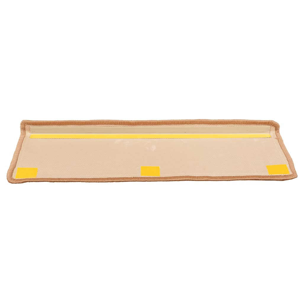 Treppenmatten Selbstklebend 15 Stk. 65x21x4 cm Beige
