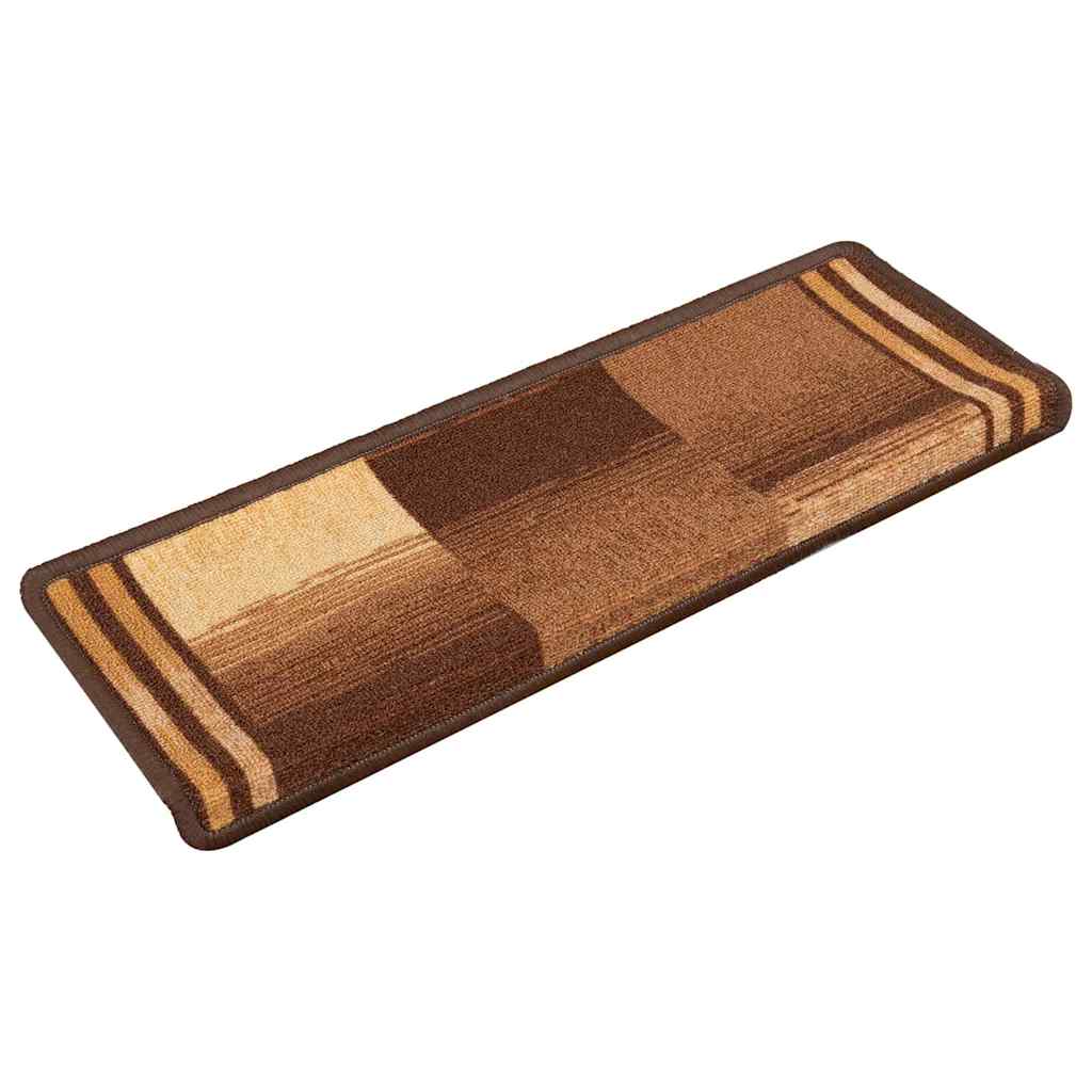 Stufenmatten Selbstklebend 15 Stk. 65x21x4 cm Braun