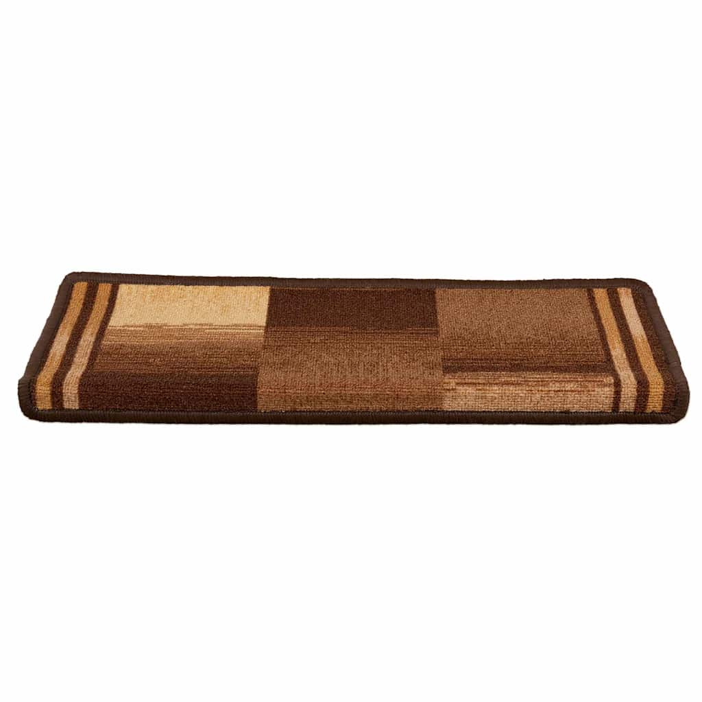 Stufenmatten Selbstklebend 15 Stk. 65x21x4 cm Braun