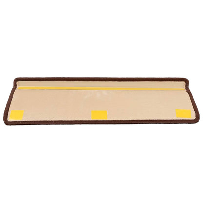 Stufenmatten Selbstklebend 15 Stk. 65x21x4 cm Braun