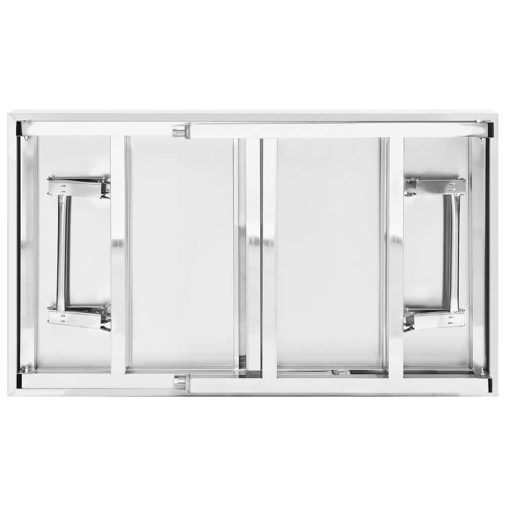 Küchen-Arbeitstisch Klappbar 100x60x80 cm Edelstahl