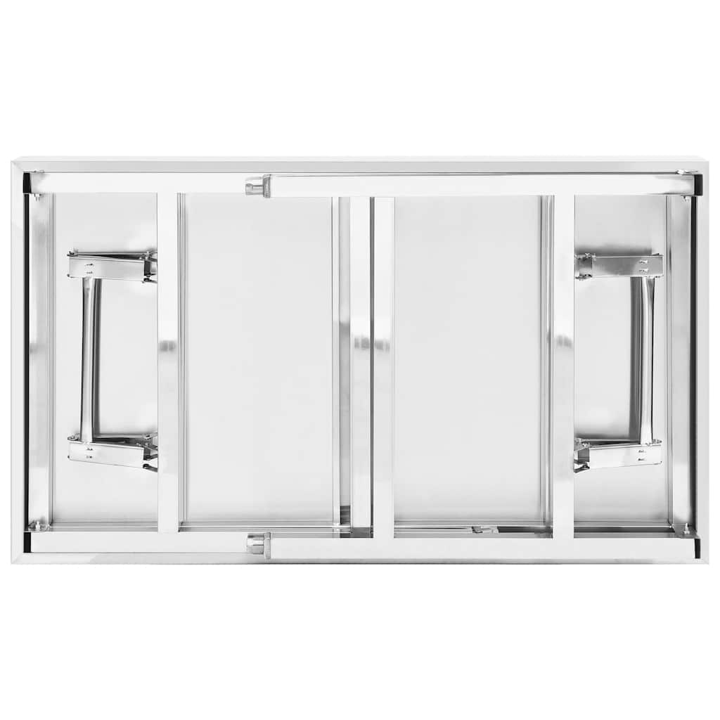 Küchen-Arbeitstisch Klappbar 100x60x80 cm Edelstahl