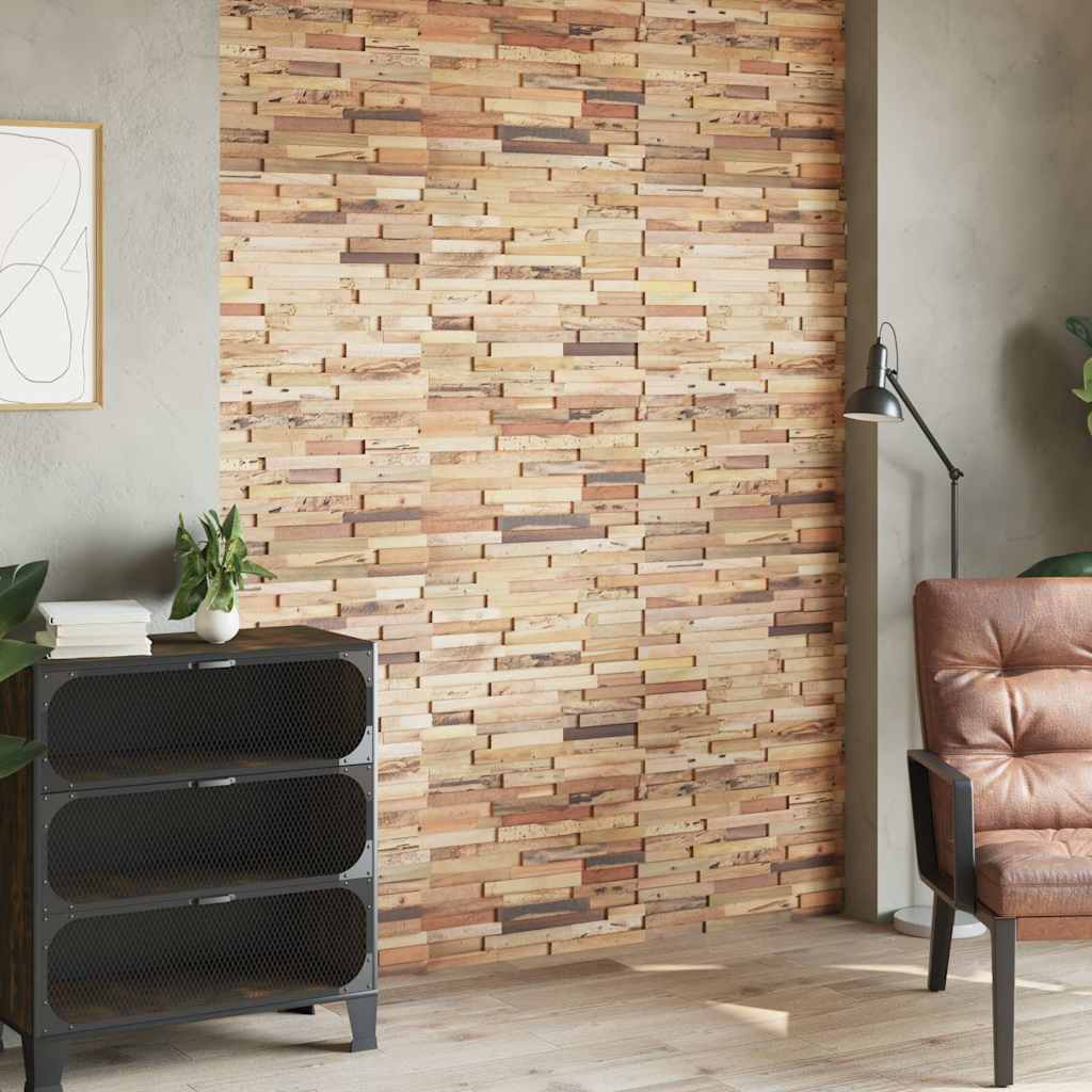 Wandplatten 10 Stk. 1,03 m² Massivholz Teak Altholz