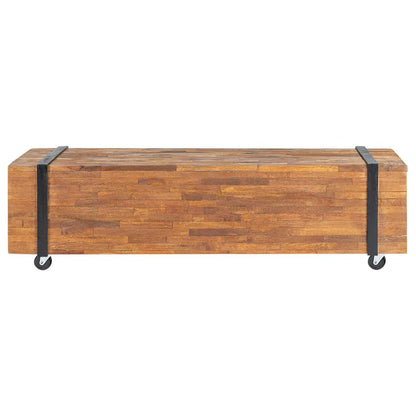 TV-Schrank 110x30x32,5 cm Massivholz Teak